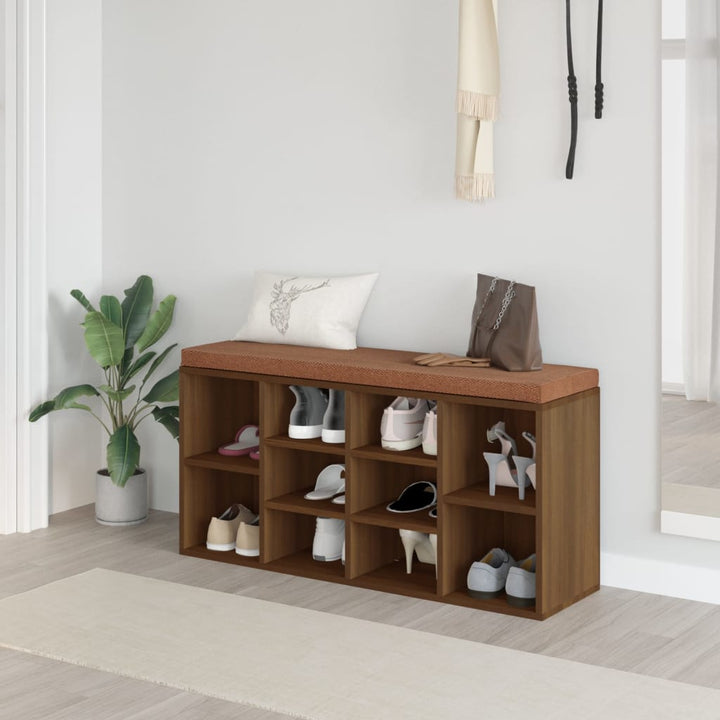 Bancă Pentru Pantofi, Gri Sonoma, 103X30X48 Cm, Lemn Prelucrat