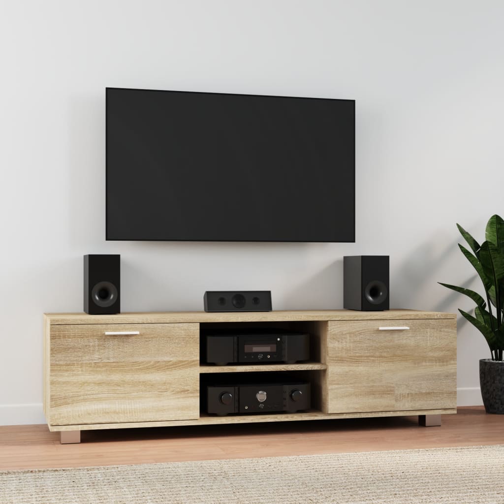 Comodă Tv, Alb Extralucios, 140 X 40,5 X 35 Cm