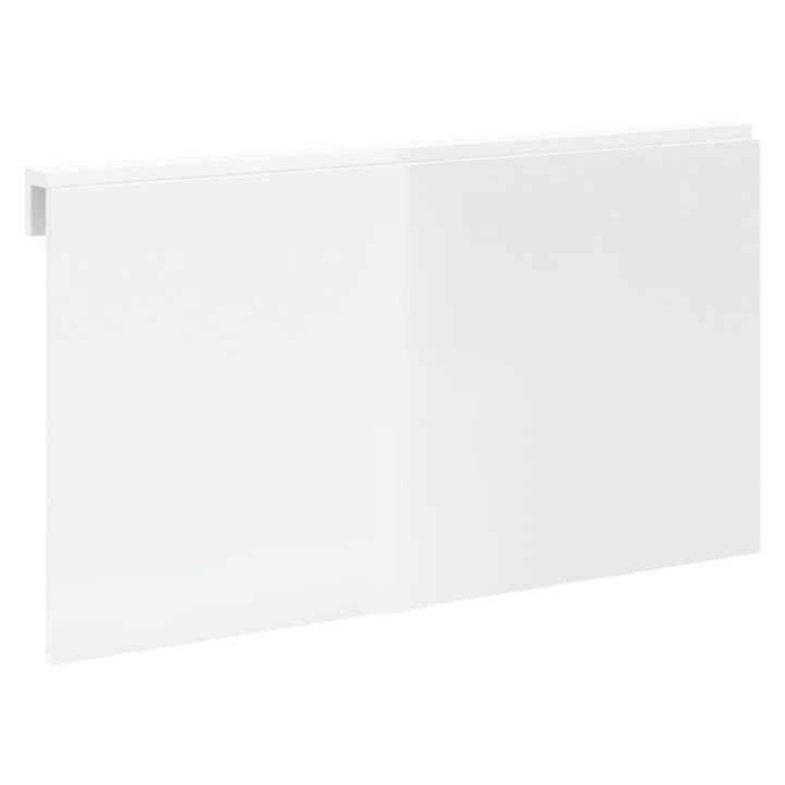 Masă Perete Pliantă Alb Extralucios 100X60X56 Cm Lemn Compozit