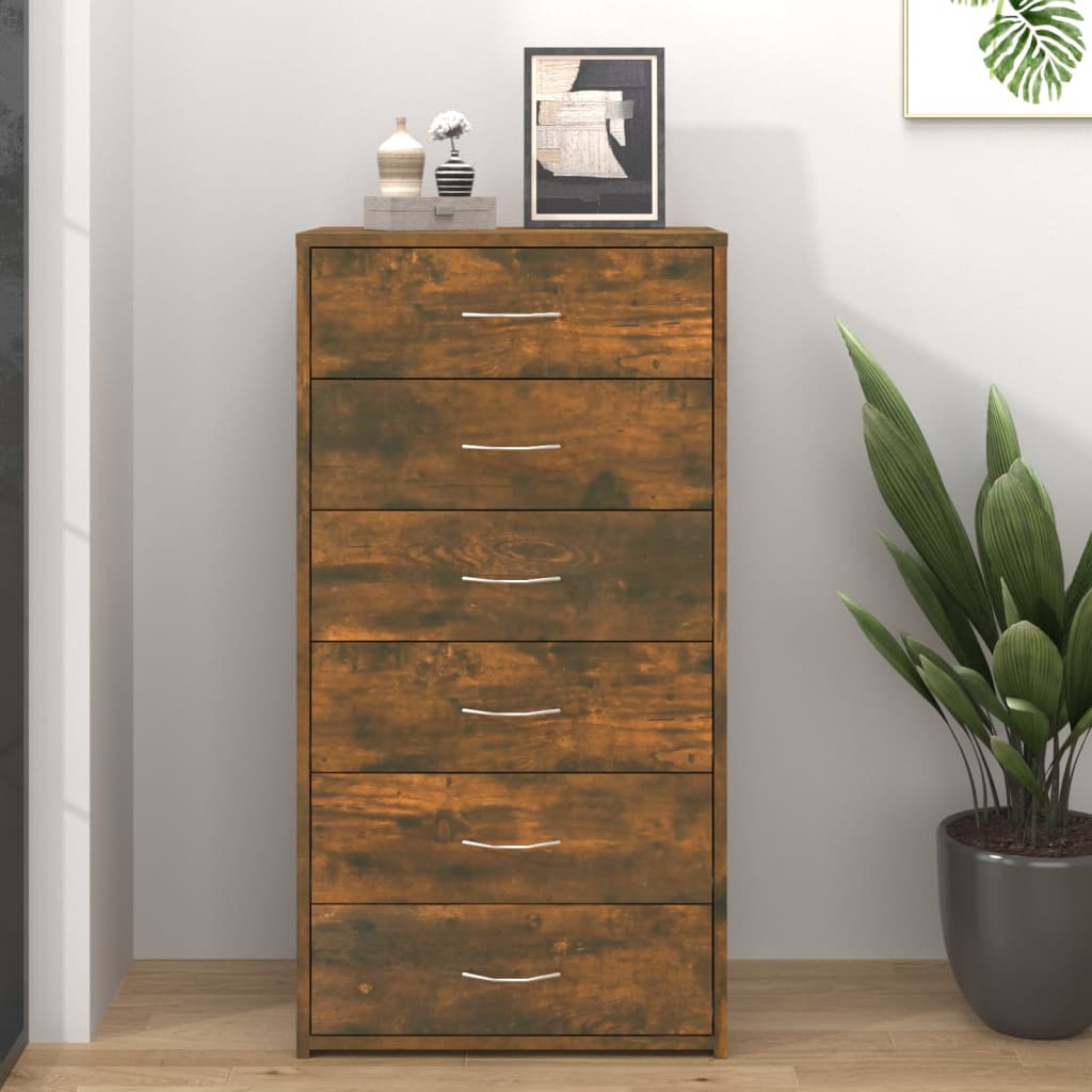 Dulap Cu 6 Sertare, , 50X34X96 Cm, Lemn Prelucrat