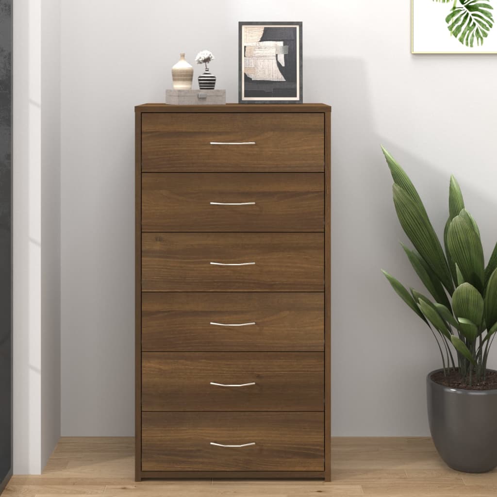 Dulap Cu 6 Sertare, , 50X34X96 Cm, Lemn Prelucrat