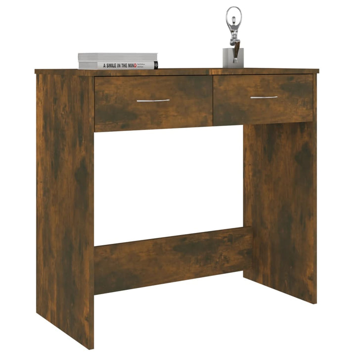 Birou, Stejar Fumuriu, 80X40X75 Cm, Lemn Prelucrat