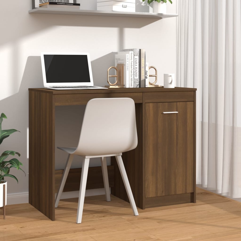 Birou, Gri Sonoma, 100X50X76 Cm, Lemn Prelucrat