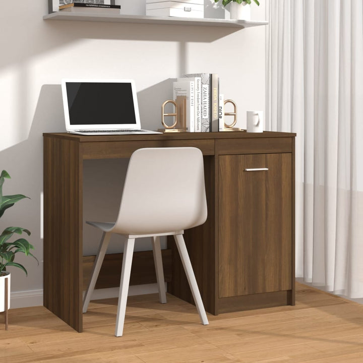 Birou, Gri Sonoma, 100X50X76 Cm, Lemn Prelucrat