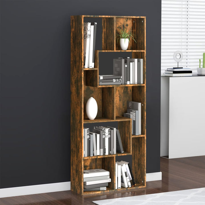 Bibliotecă, Gri Sonoma, 67X24X161 Cm, Lemn Prelucrat
