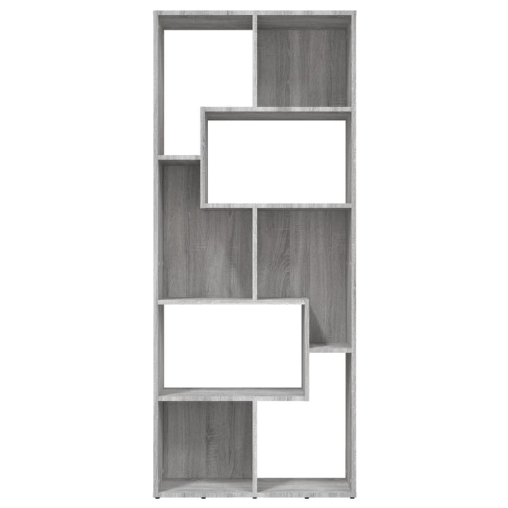Bibliotecă, Gri Sonoma, 67X24X161 Cm, Lemn Prelucrat
