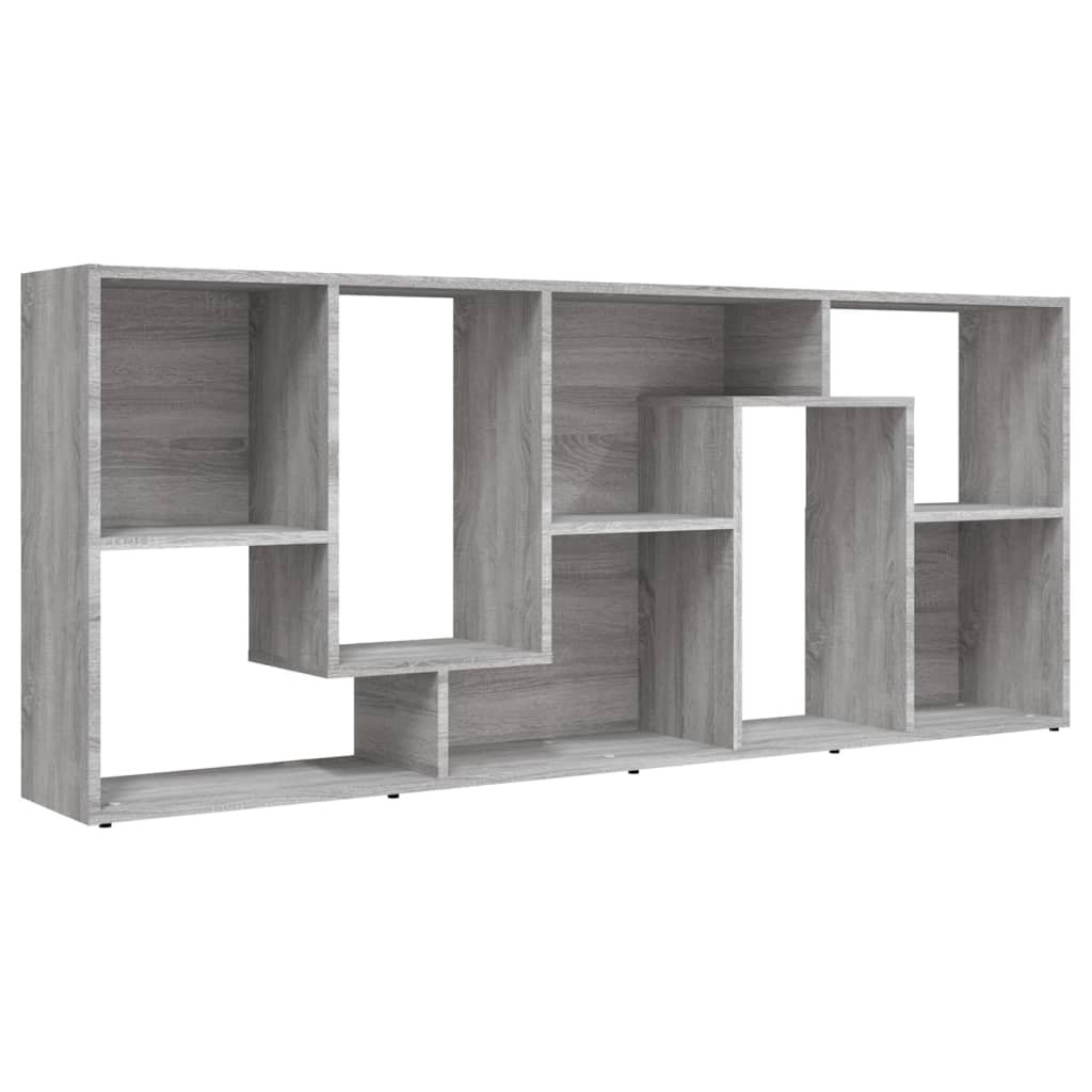 Bibliotecă, Gri Sonoma, 67X24X161 Cm, Lemn Prelucrat
