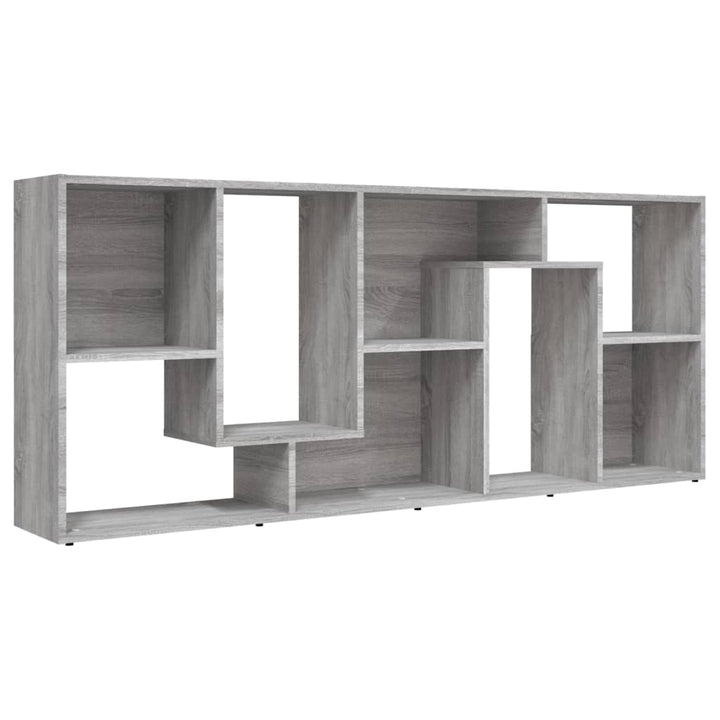 Bibliotecă, Gri Sonoma, 67X24X161 Cm, Lemn Prelucrat