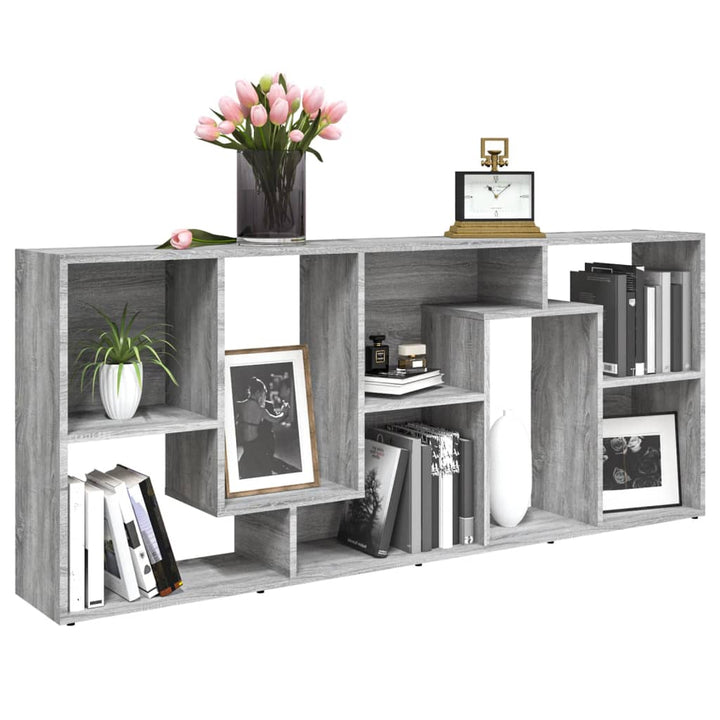 Bibliotecă, Gri Sonoma, 67X24X161 Cm, Lemn Prelucrat
