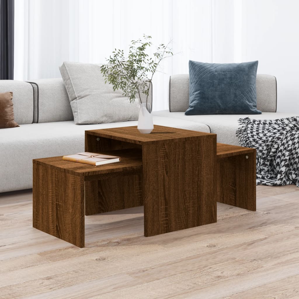 Set Măsuțe De Cafea, , 100X48X40Cm, Lemn Prelucrat