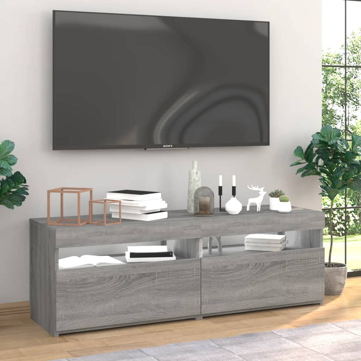 Dulap Tv Cu Led 120X35X40 Cm Lemn Prelucrat