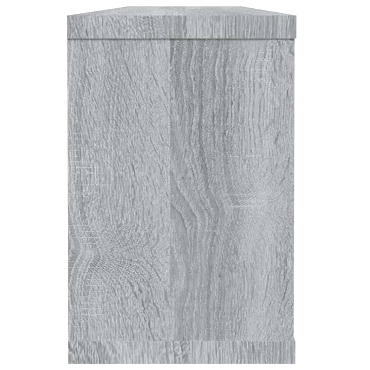 Rafturi De Perete Cub, 4 Buc., Gri Sonoma, 60X15X23 Cm, Lemn