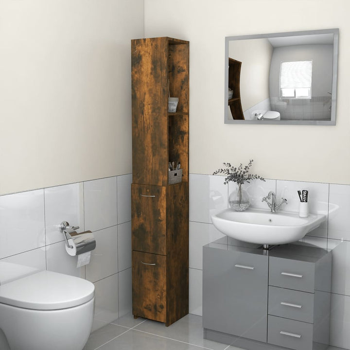 Dulap De Baie, , 25X26,5X170 Cm, Lemn Prelucrat