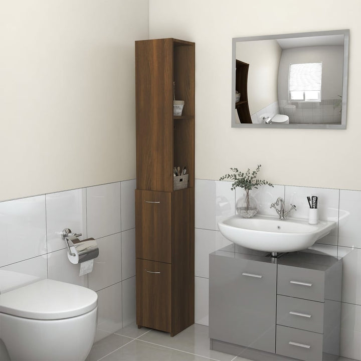 Dulap De Baie, , 25X26,5X170 Cm, Lemn Prelucrat