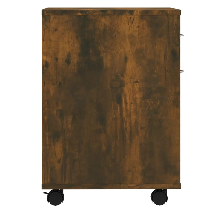 Dulap Cu Roți, Stejar Fumuriu, 45X38X54 Cm, Lemn Prelucrat