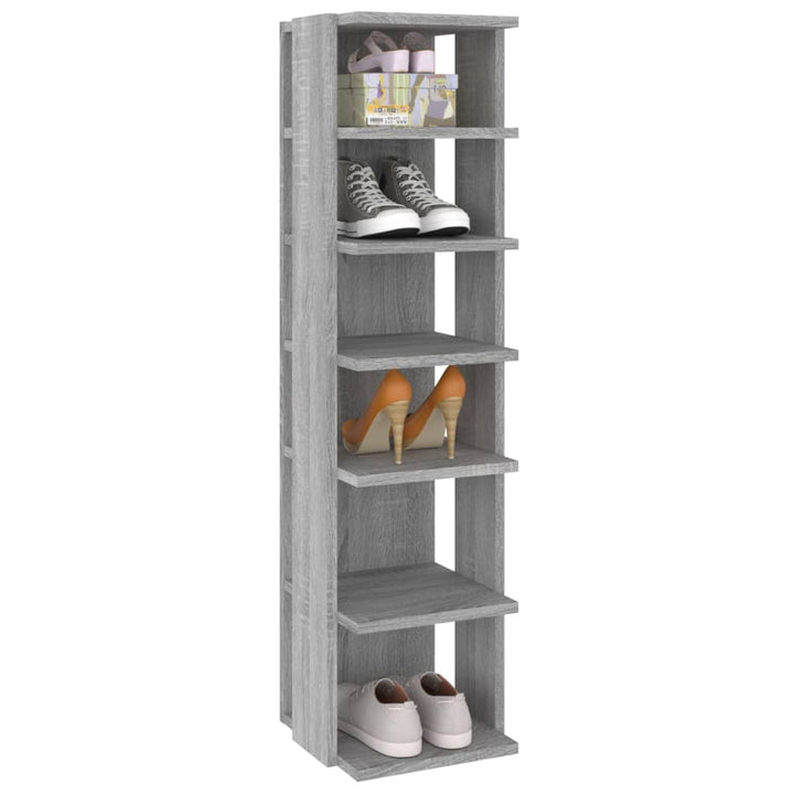Suport Pantofi, Stejar Sonoma, 27,5X27X102 Cm, Lemn Prelucrat
