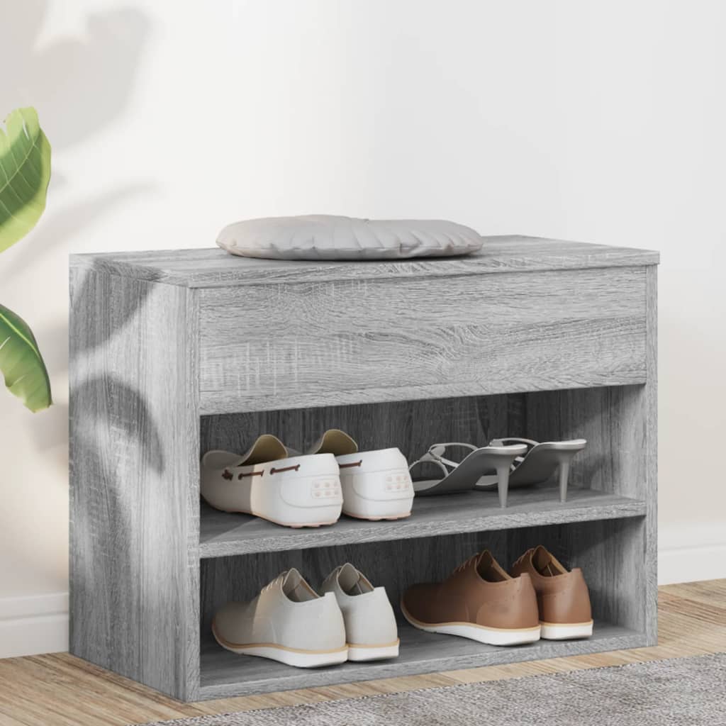 Bancă Pentru Pantofi Stejar Maro 60X30X45 Cm Lemn Prelucrat