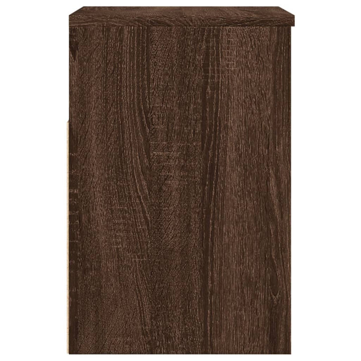 Bancă Pentru Pantofi Stejar Maro 60X30X45 Cm Lemn Prelucrat