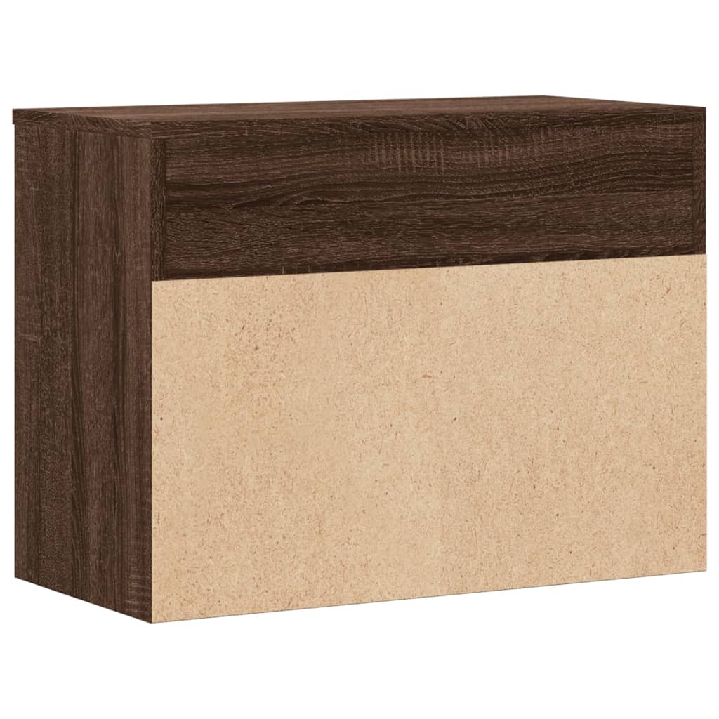 Bancă Pentru Pantofi Stejar Maro 60X30X45 Cm Lemn Prelucrat