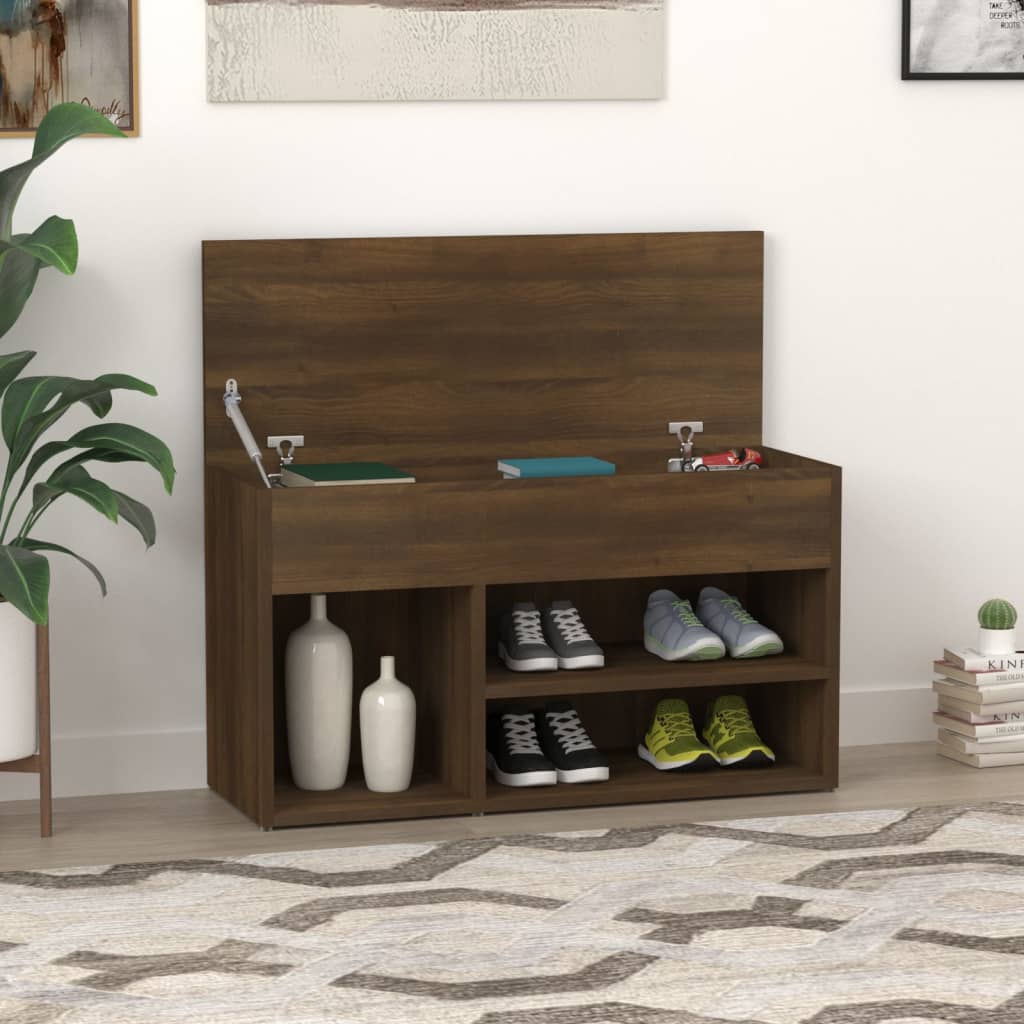 Bancă Pentru Pantofi Stejar Sonoma 80X30X45 Cm Lemn Prelucrat
