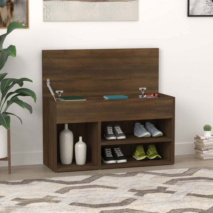 Bancă Pentru Pantofi Stejar Sonoma 80X30X45 Cm Lemn Prelucrat
