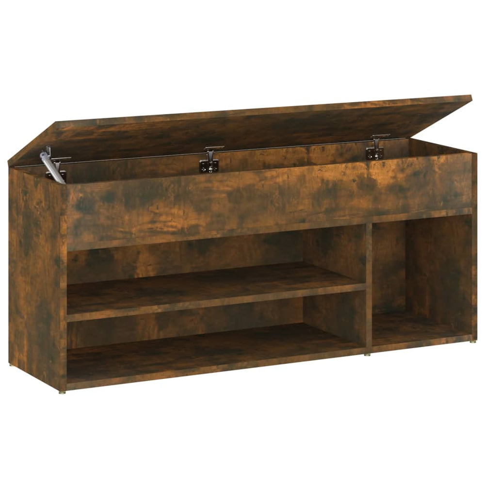 Bancă Pentru Pantofi Stejar Fumuriu 105X30X45 Cm Lemn Prelucrat