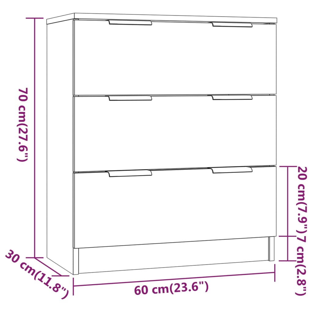Dulap, , 60X30X70 Cm, Lemn Prelucrat