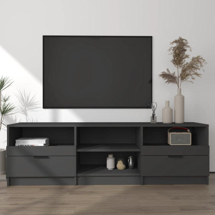 Comodă Tv, Stejar Fumuriu, 150X33,5X45 Cm, Lemn Prelucrat