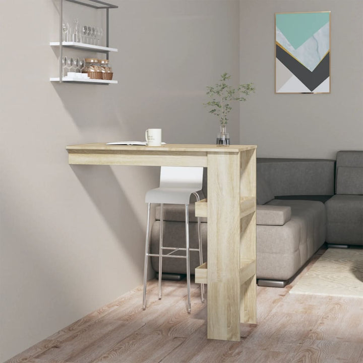 Masă Bar Perete 102X45X103,5 Cm Lemn Compozit