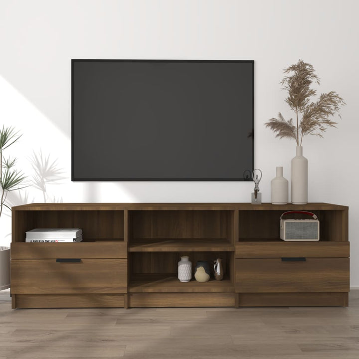 Comodă Tv, Stejar Fumuriu, 150X33,5X45 Cm, Lemn Prelucrat