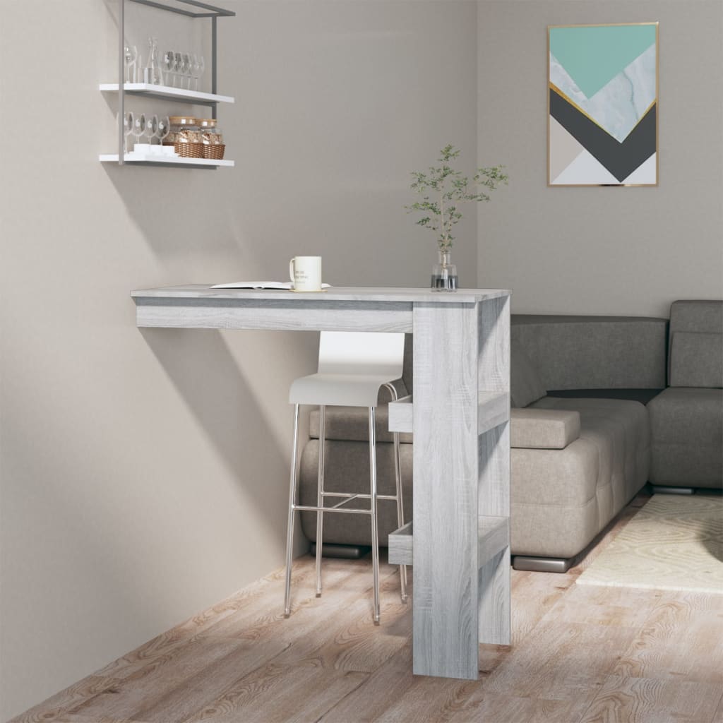 Masă Bar Perete 102X45X103,5 Cm Lemn Compozit