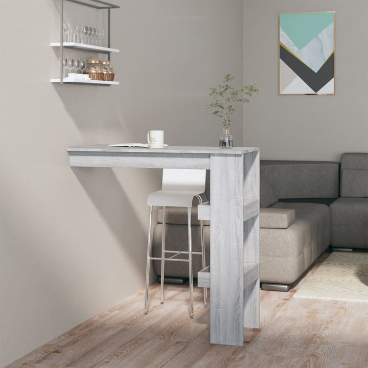 Masă Bar Perete 102X45X103,5 Cm Lemn Compozit