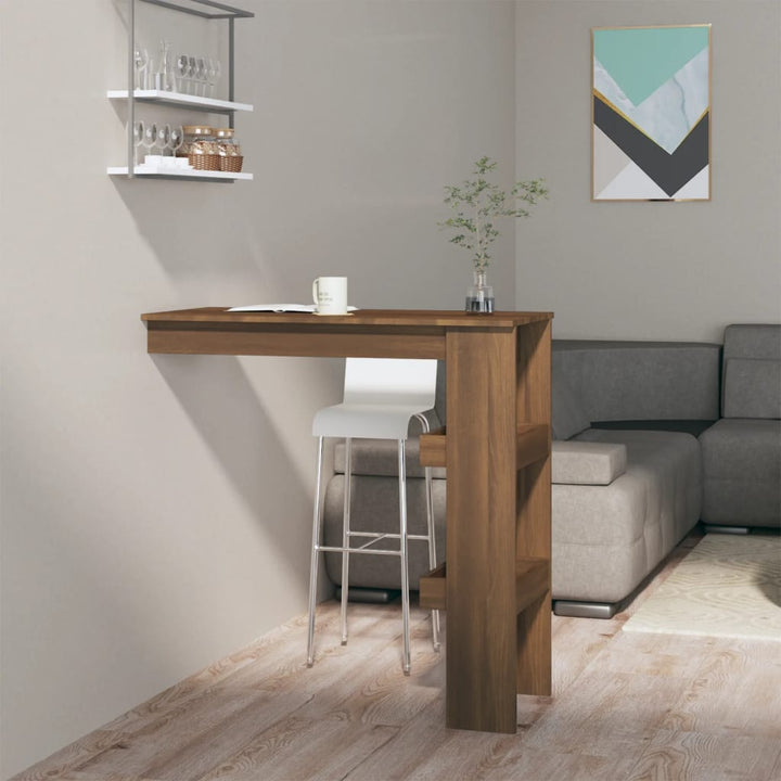 Masă Bar Perete 102X45X103,5 Cm Lemn Compozit