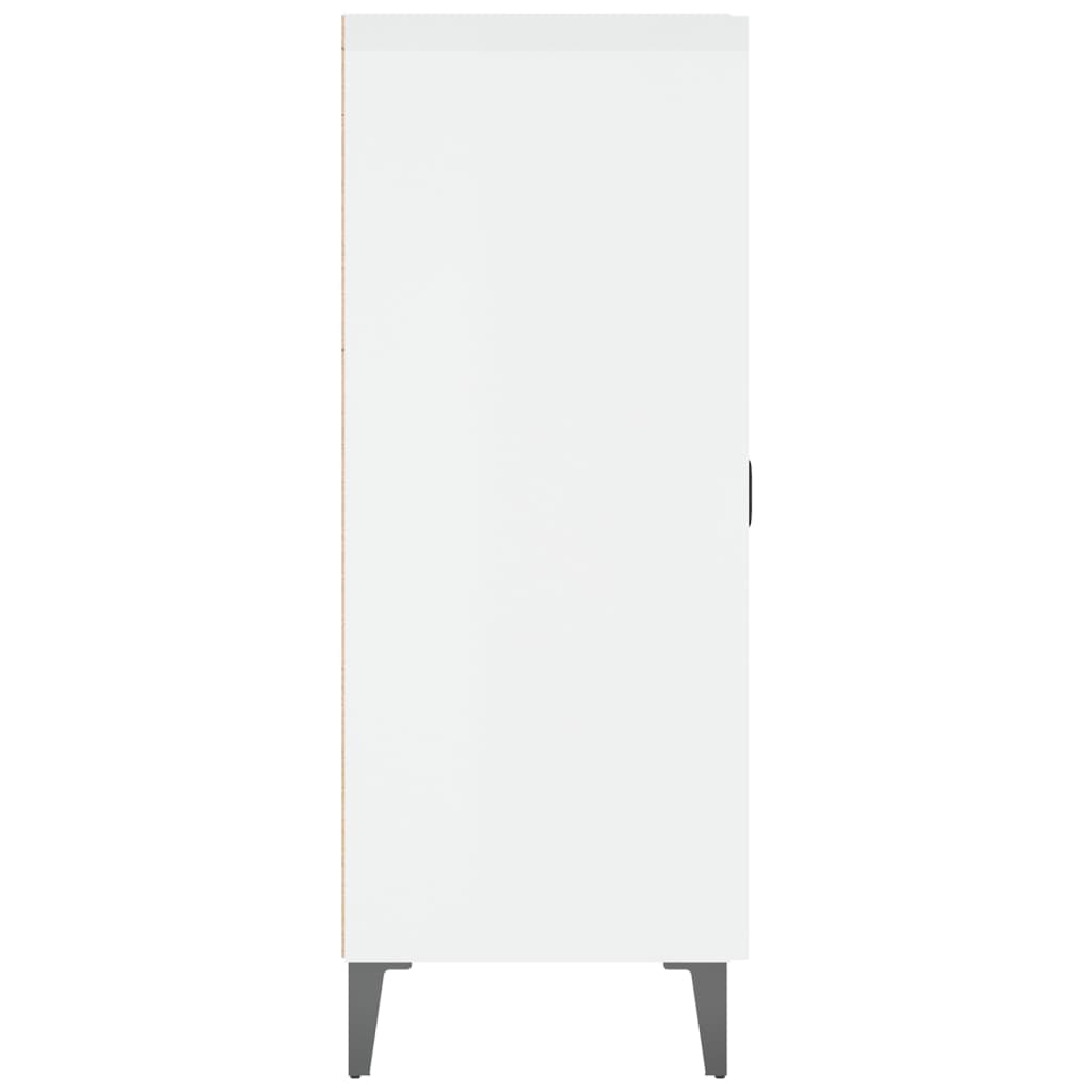 Dulap, Alb Extralucios, 69,5X34X90 Cm, Lemn Compozit