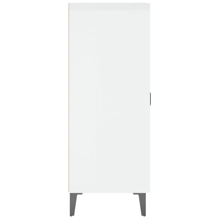 Dulap, Alb Extralucios, 69,5X34X90 Cm, Lemn Compozit