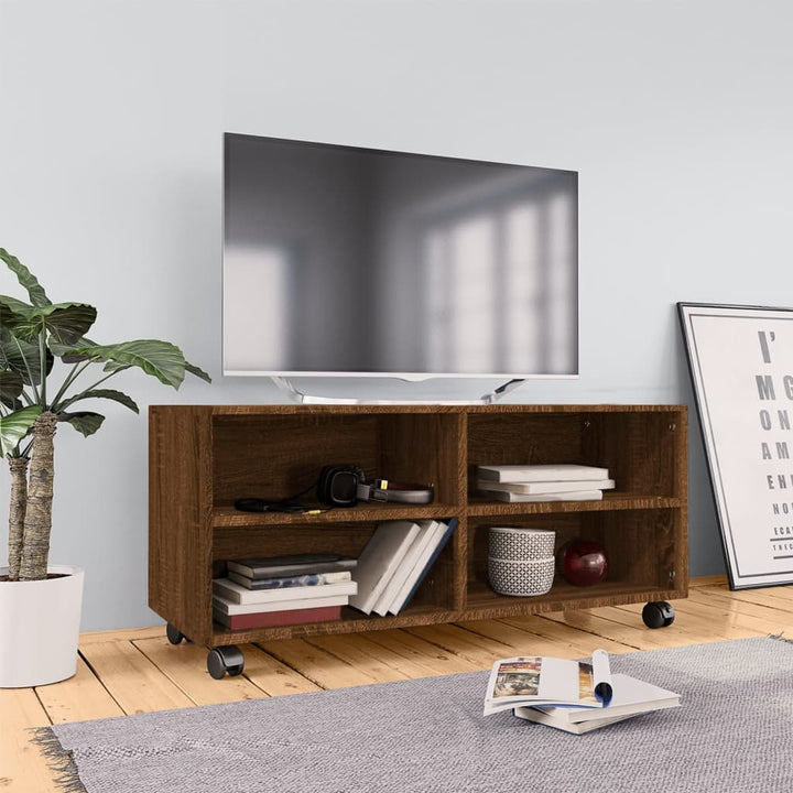 Dulap Tv Cu Rotile, , 90X35X35, Lemn Prelucrat