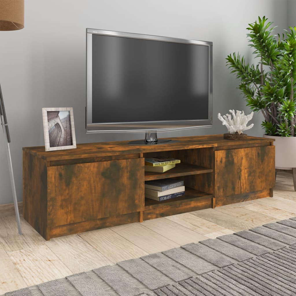 Dulap Tv, Alb Extralucios, 140X40X35,5 Cm, Lemn Prelucrat