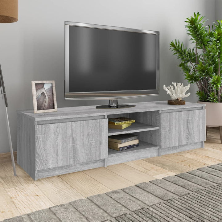 Dulap Tv, Alb Extralucios, 140X40X35,5 Cm, Lemn Prelucrat