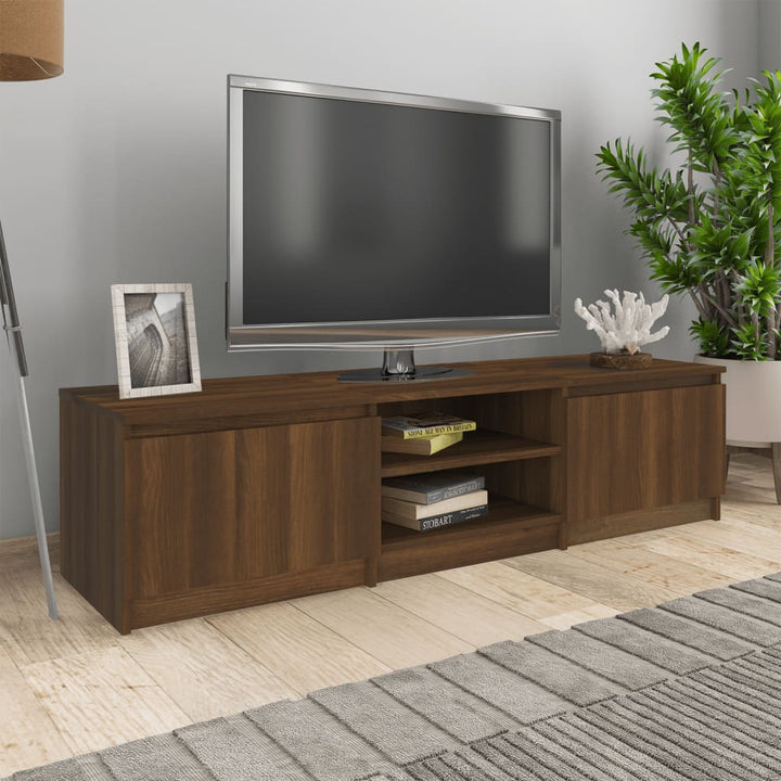 Dulap Tv, Alb Extralucios, 140X40X35,5 Cm, Lemn Prelucrat