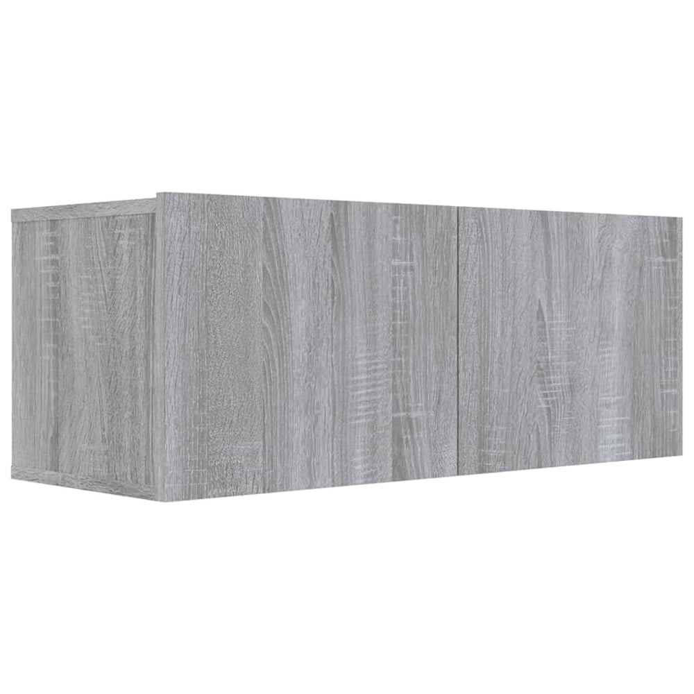 Comodă Tv, Gri Sonoma, 80X30X30 Cm, Lemn Prelucrat
