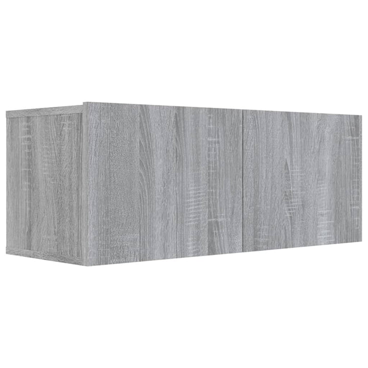 Comodă Tv, Gri Sonoma, 80X30X30 Cm, Lemn Prelucrat