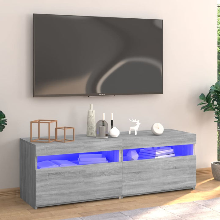 Dulap Tv Cu Led 120X35X40 Cm Lemn Prelucrat