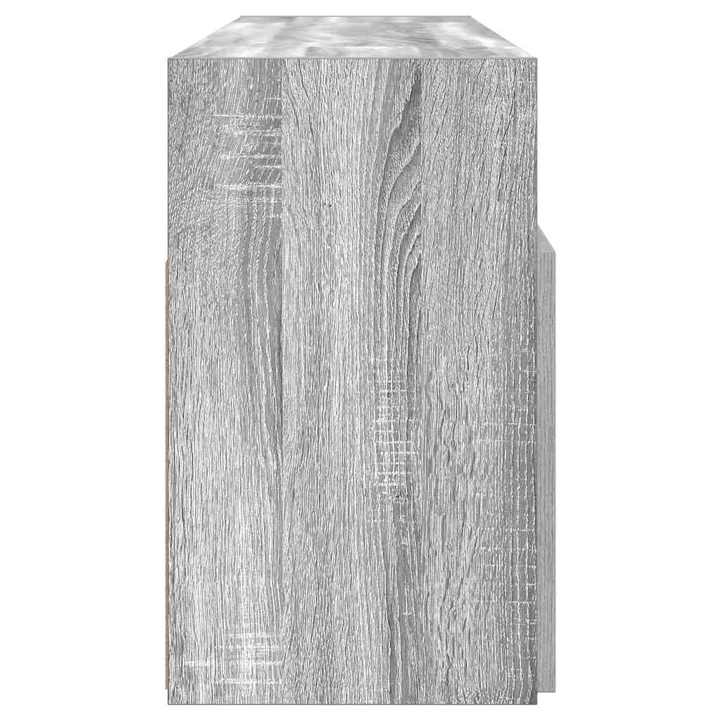 Comodă Tv Cu Lumini Led, Gri Sonoma, 120X30X50 Cm