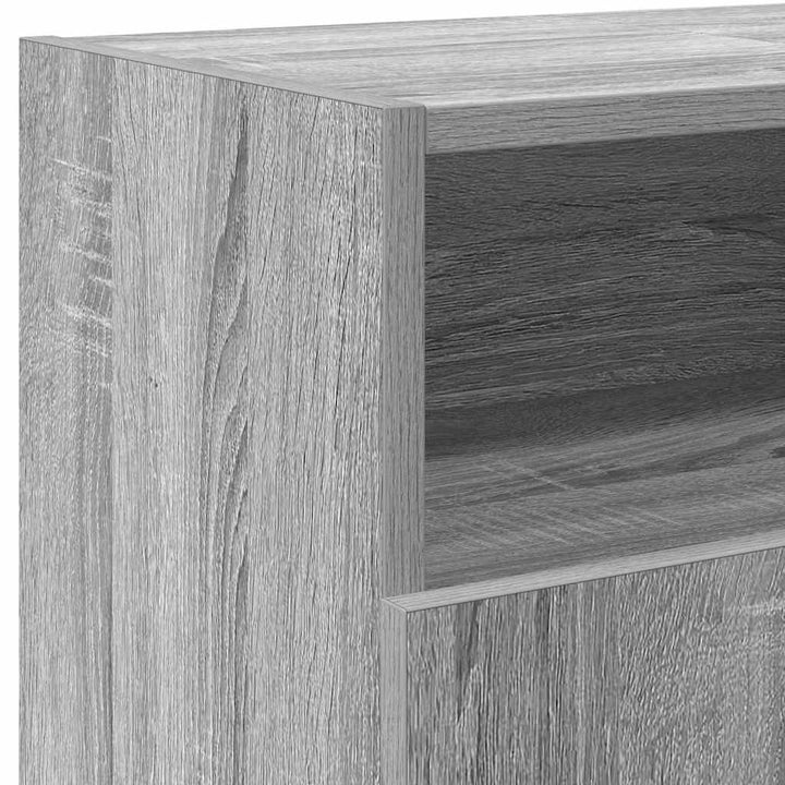 Comodă Tv Cu Lumini Led, Gri Sonoma, 120X30X50 Cm