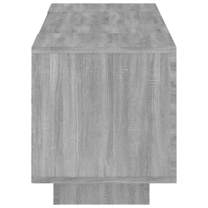 Comodă Tv Cu Lumini Led, Gri Sonoma, 160X35X40 Cm