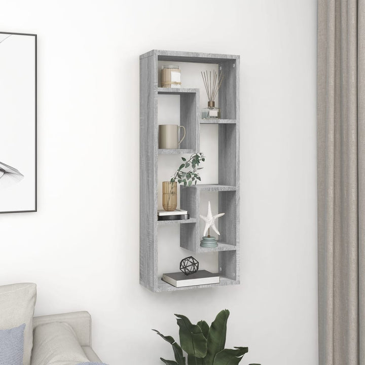 Raft De Perete, Stejar Maro, 36X16X90 Cm, Lemn Compozit
