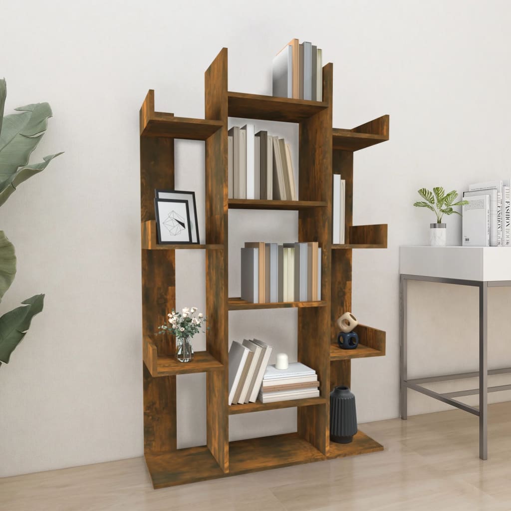 Bibliotecă, Gri Sonoma, 86X25,5X140 Cm, Lemn Prelucrat