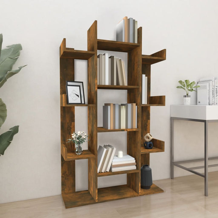 Bibliotecă, Gri Sonoma, 86X25,5X140 Cm, Lemn Prelucrat