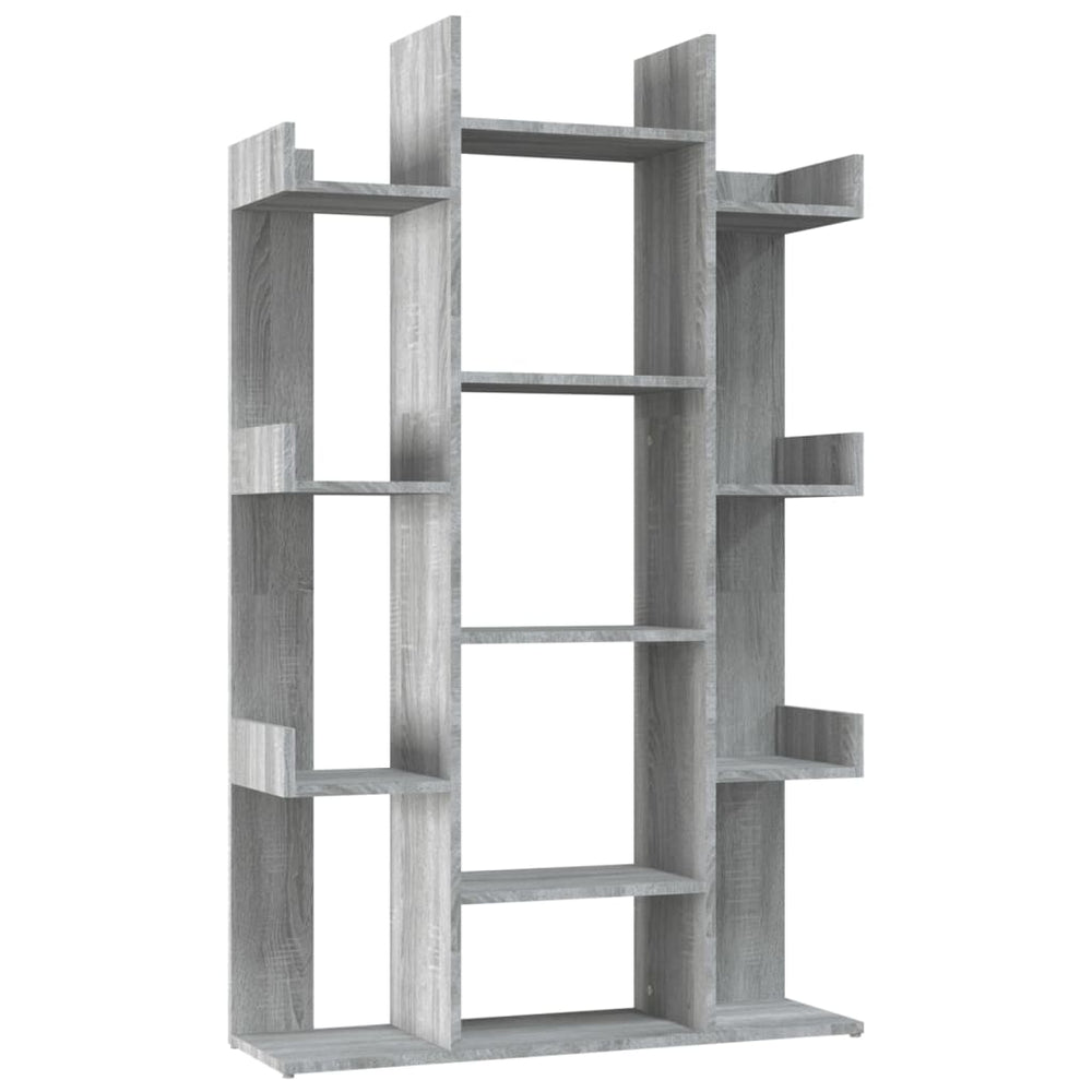 Bibliotecă, Gri Sonoma, 86X25,5X140 Cm, Lemn Prelucrat