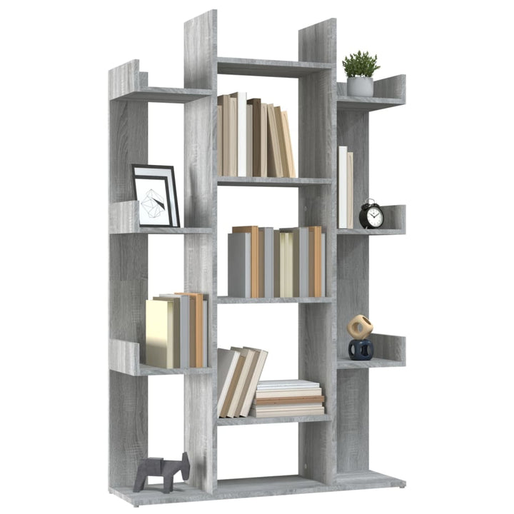 Bibliotecă, Gri Sonoma, 86X25,5X140 Cm, Lemn Prelucrat